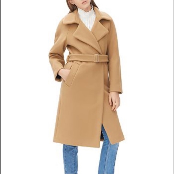 Sandro wool malory camel coat - Picture 2 of 8